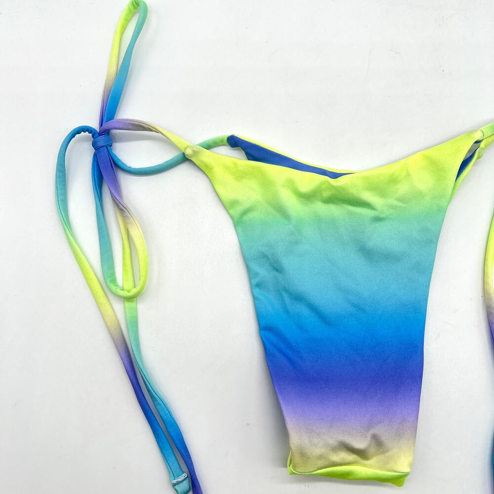 Oneone Ariel String Bikini Bottom Xs Ombre Blue P… - image 5
